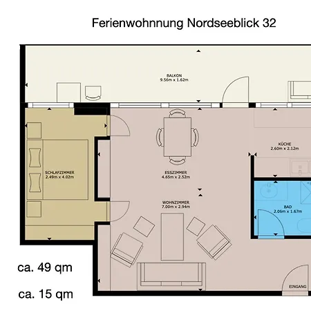 Nordseeblick 32 Апартаменты